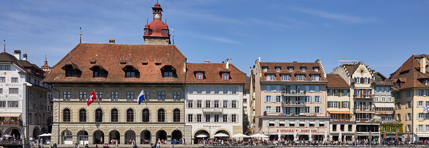 Luzerner Rathaus und Zentrum