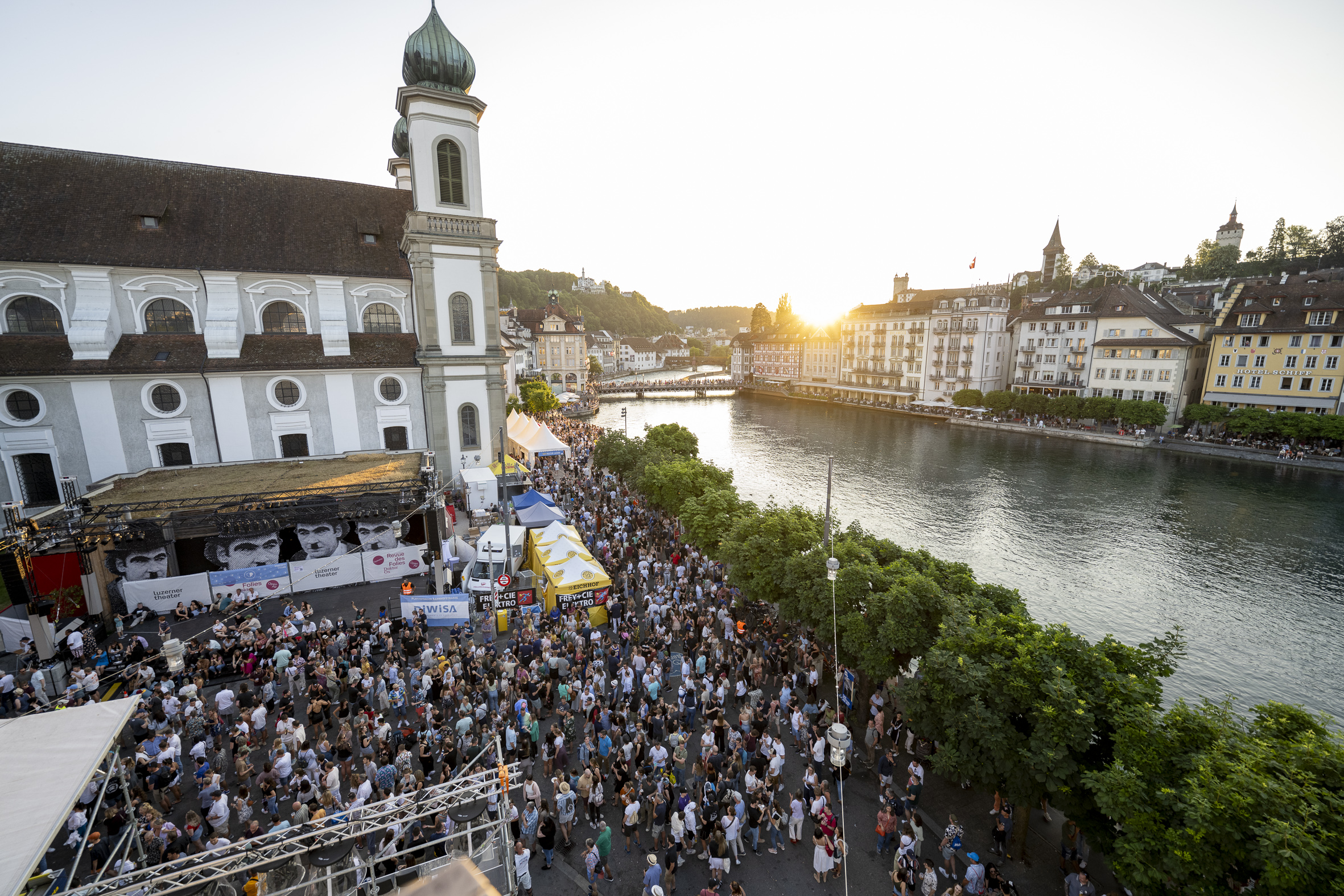 Altstadtfest Luzern Sonnenuntergang